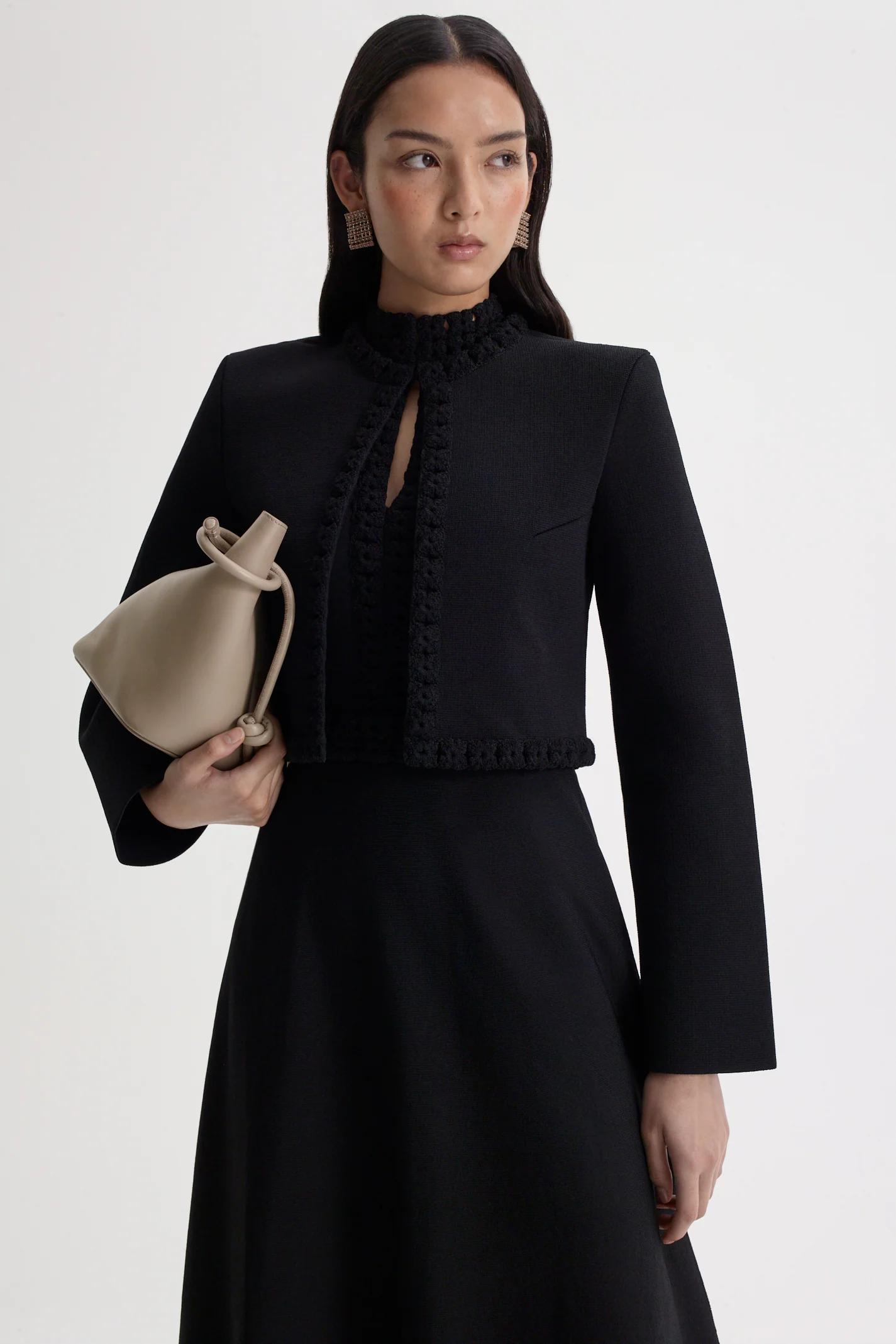 CREPE KNIT DAISY JACKET - Image 3