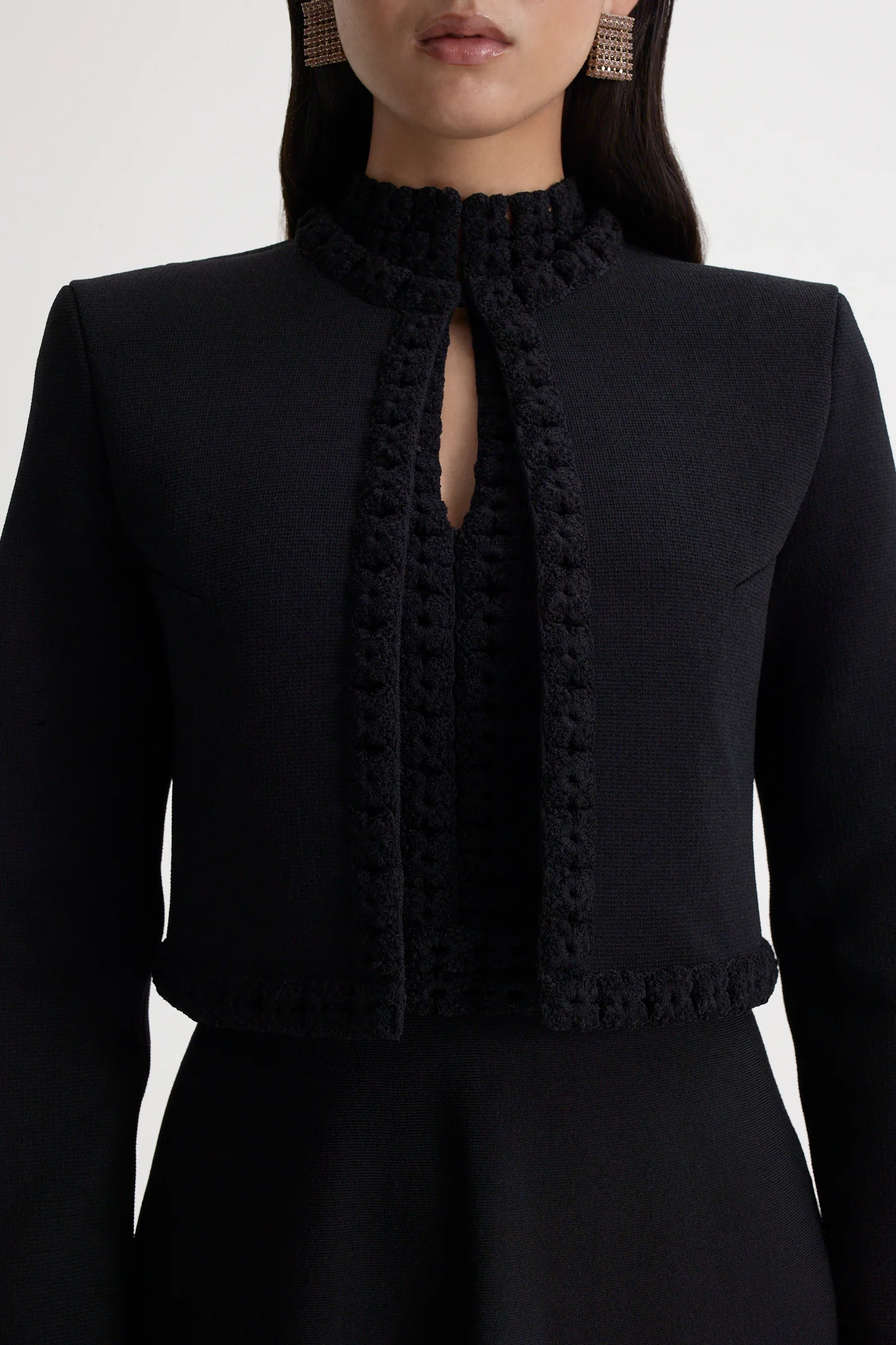 CREPE KNIT DAISY JACKET - Image 8