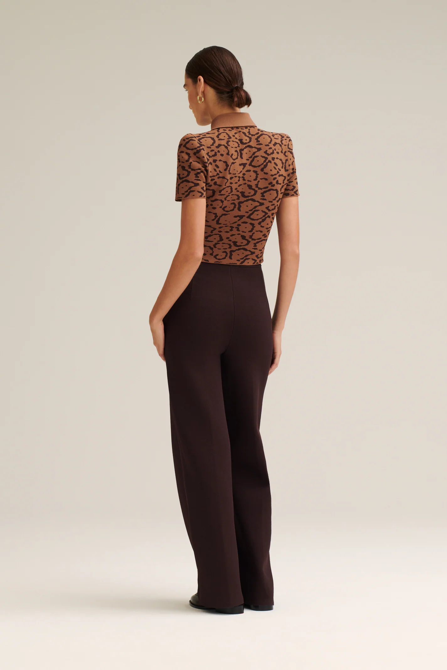 CREPE KNIT JACQUARD TOP - Image 6
