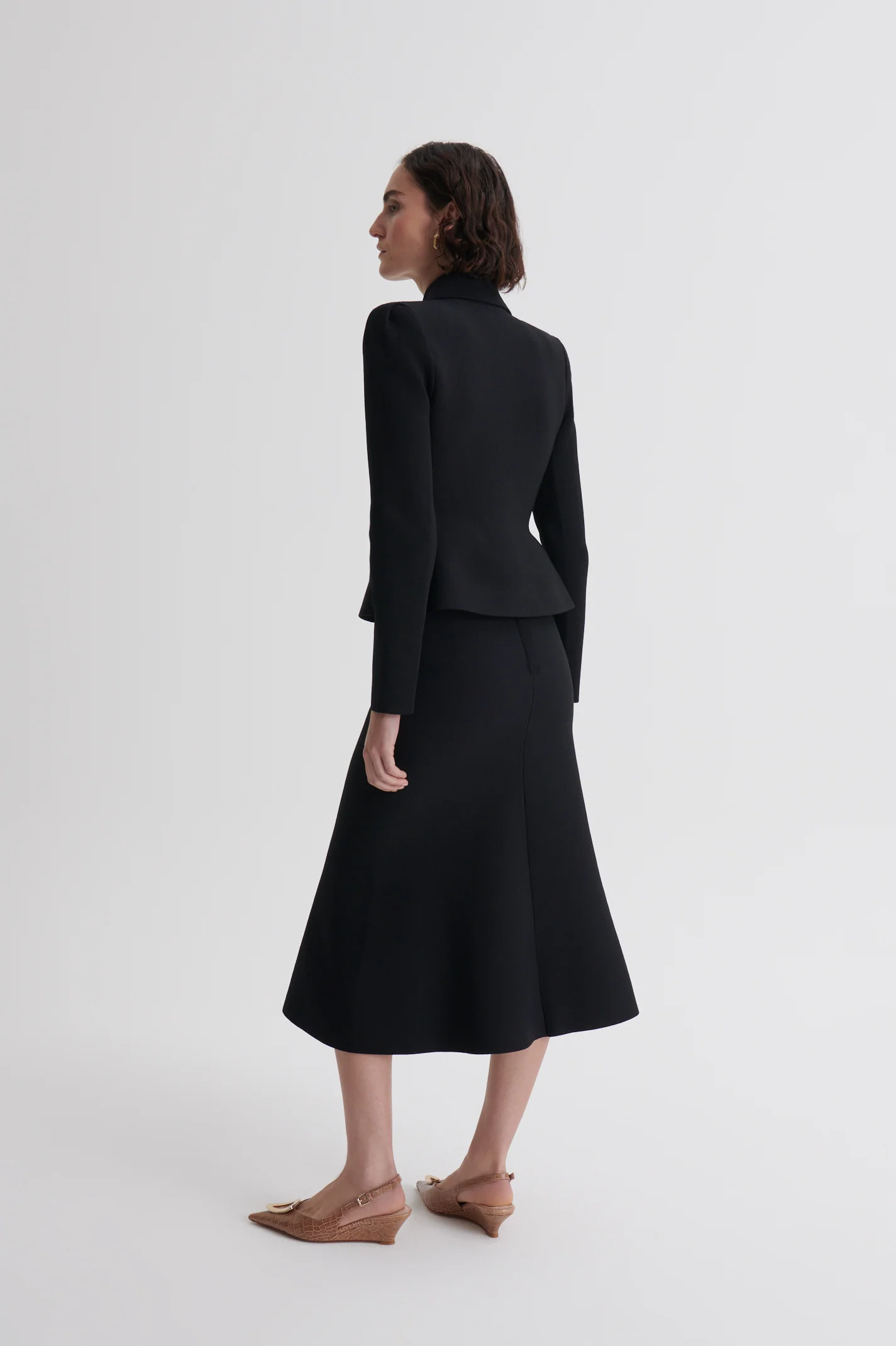 CREPE KNIT SOFT HEM SKIRT - Image 5