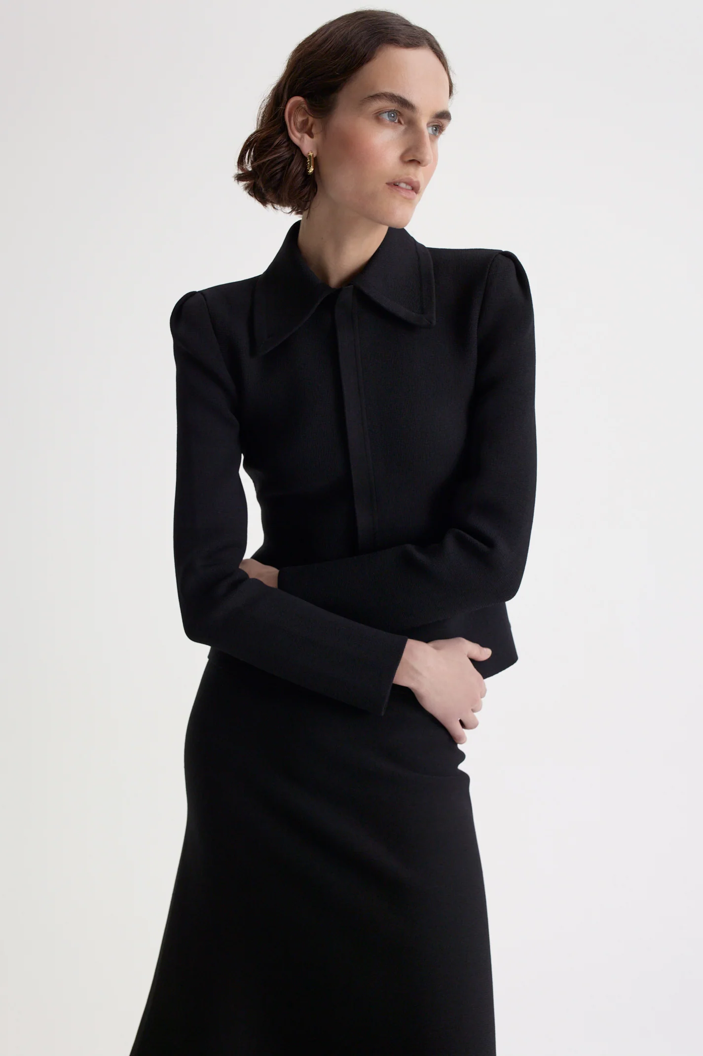 CREPE KNIT SOFT HEM SKIRT - Image 6