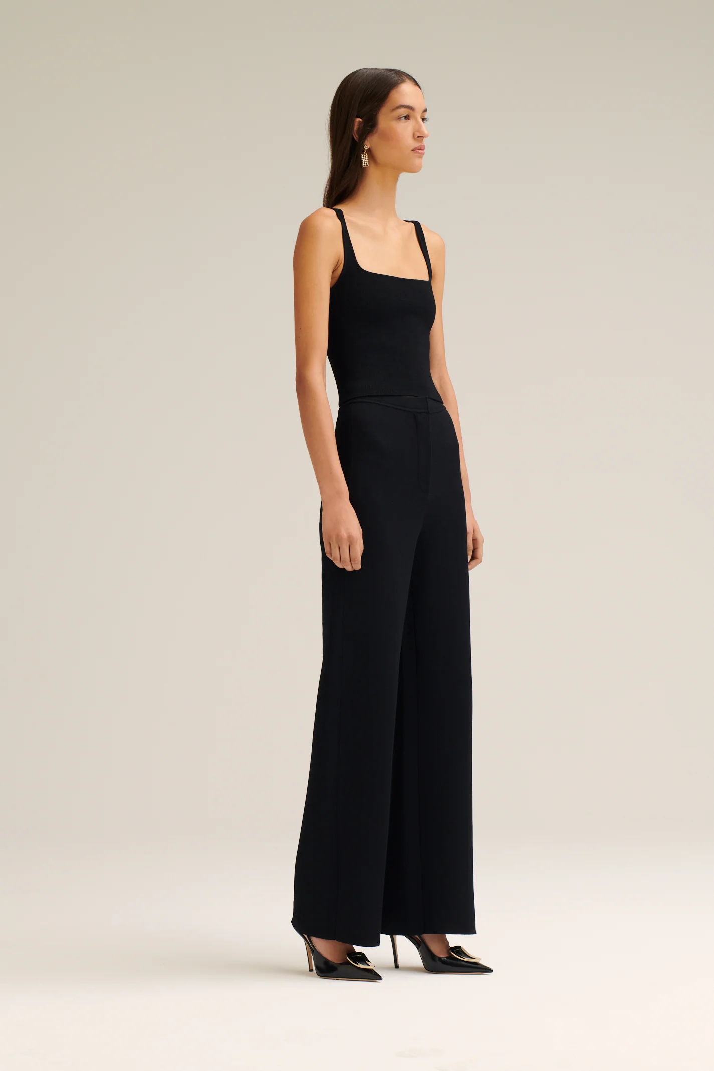 CREPE KNIT SQUARE CAMISOLE - Image 5