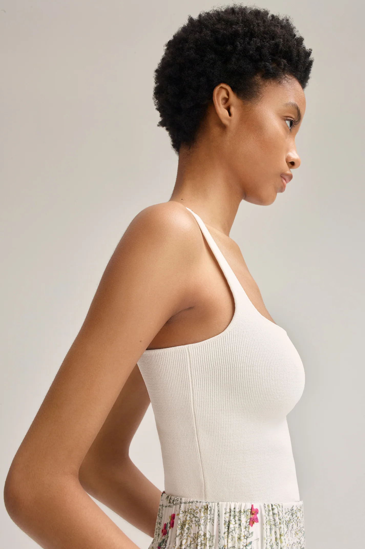 CREPE KNIT SQUARE CAMISOLE - Image 7