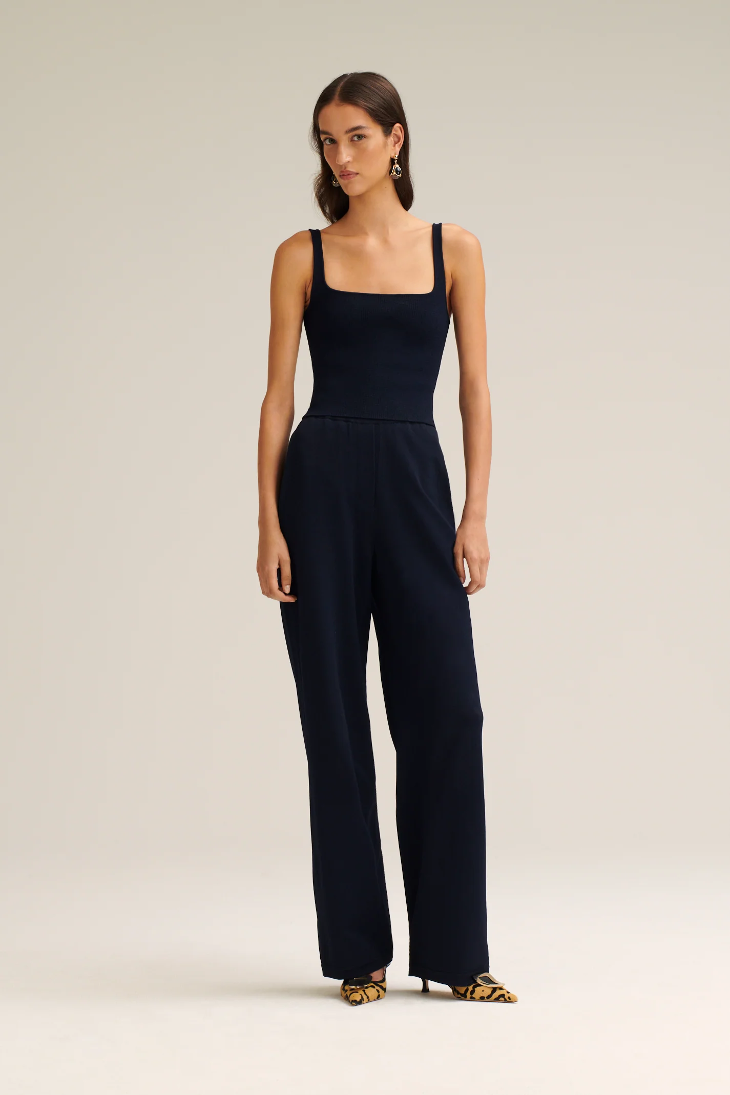 CREPE KNIT SQUARE CAMISOLE - Image 4