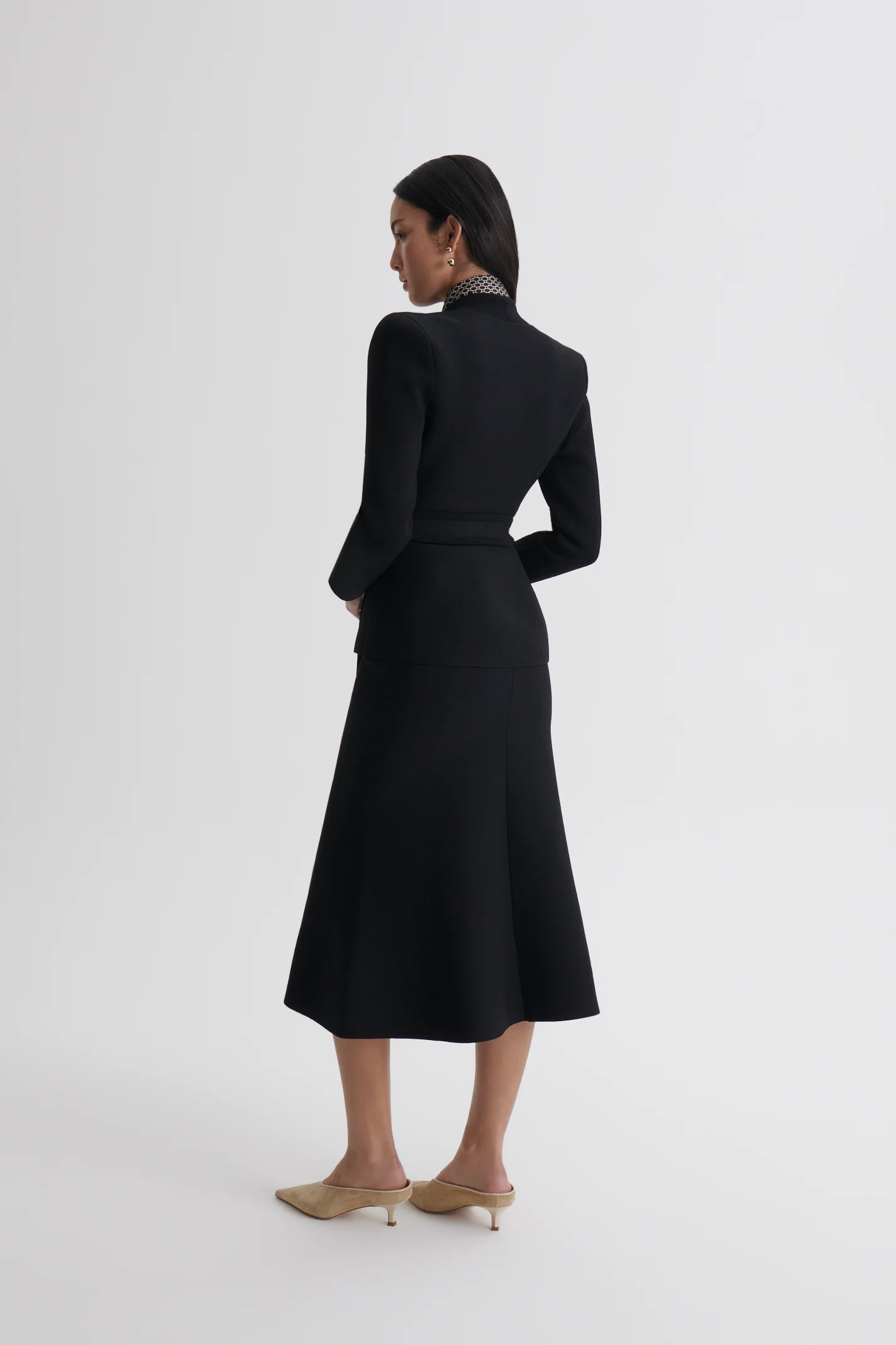 CREPE KNIT WRAP JACKET - Image 5