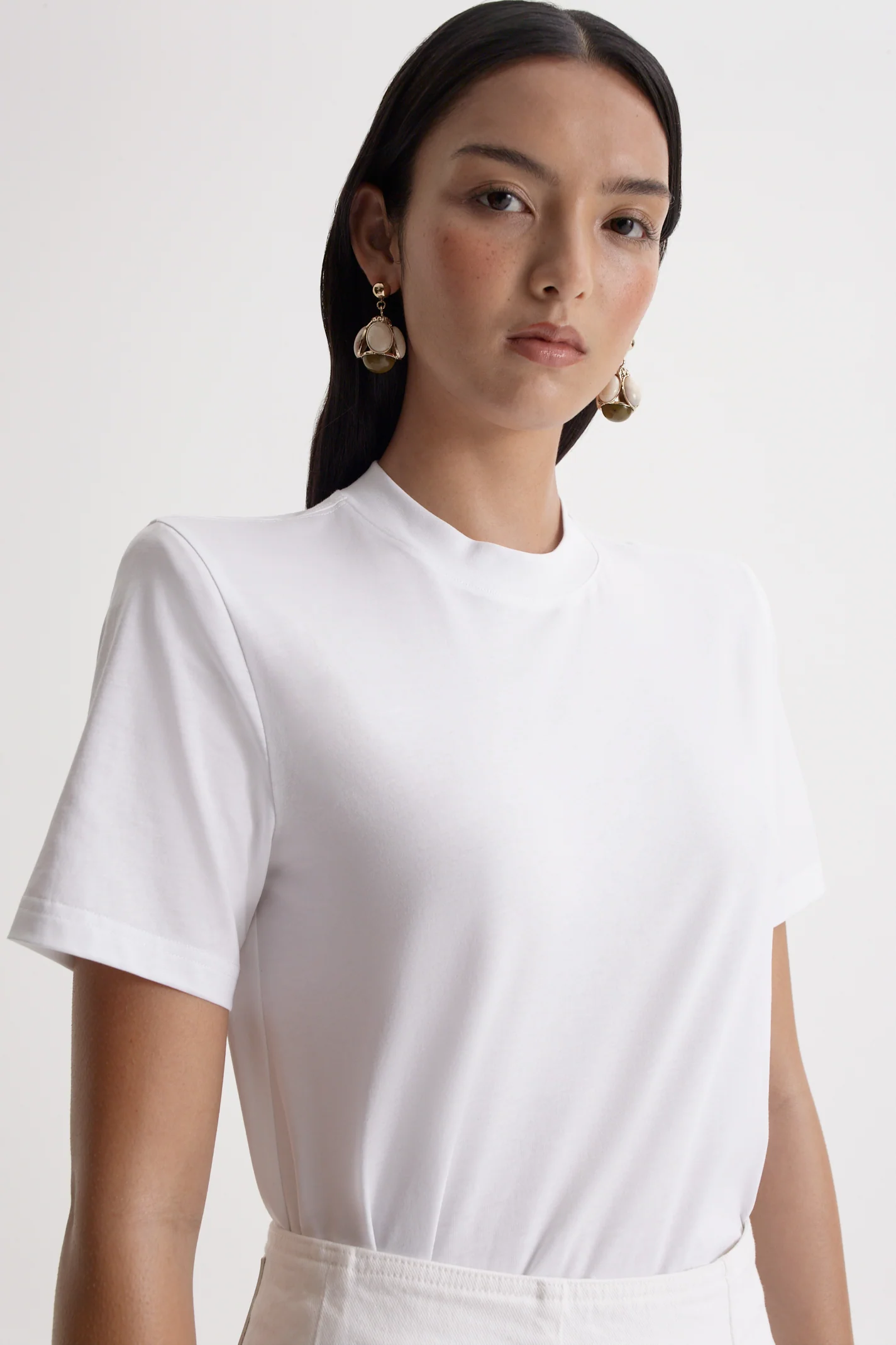 MERCERISED SHOULDER PAD TEE - Image 3