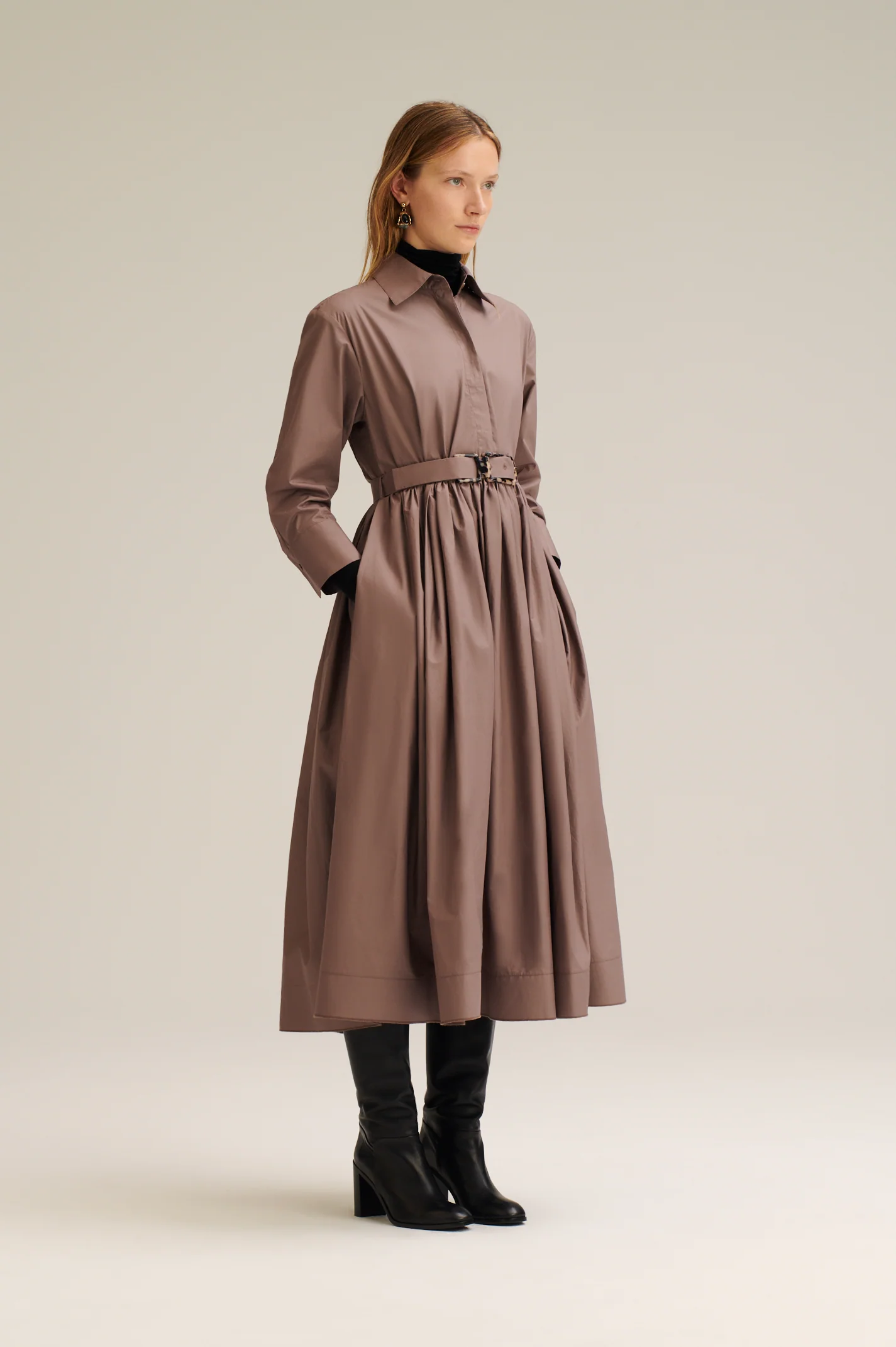 PARACHUTE BUCKLE SHIRT DRESS - Image 5