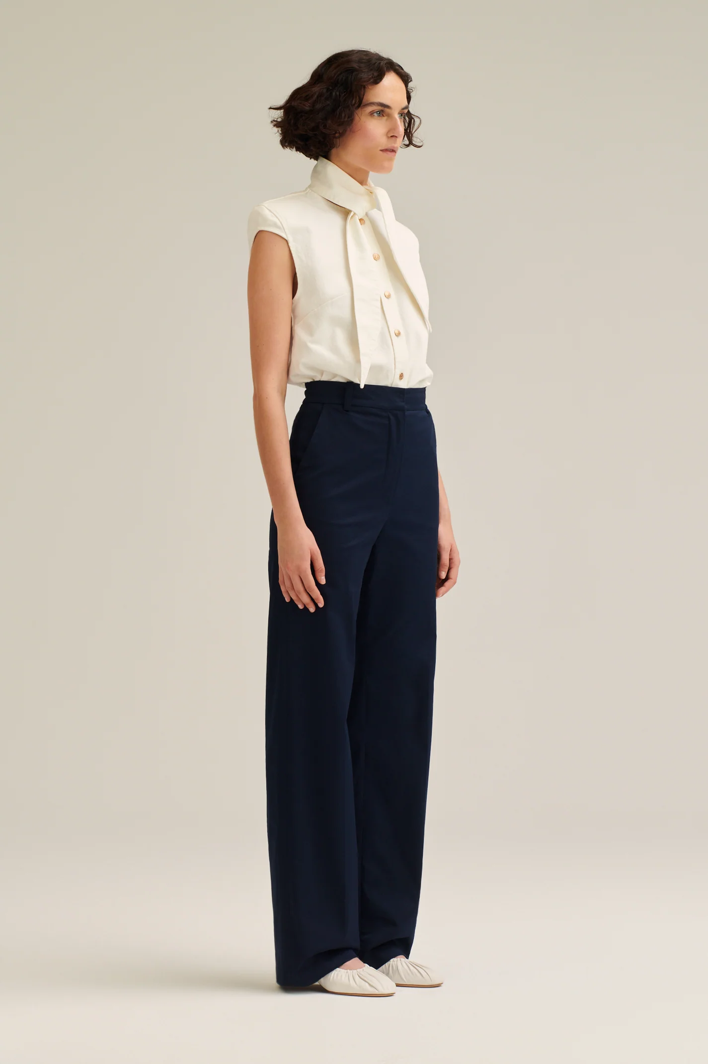 SATEEN TAILORED TROUSER - Image 4